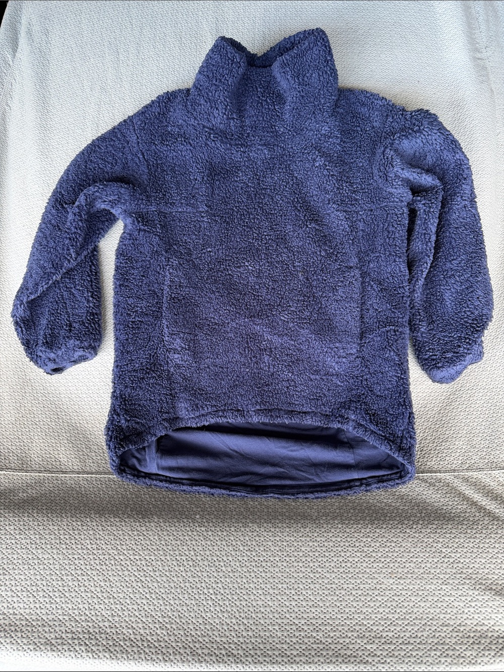 lululemon athletica Navy Blue warm and restore pullover